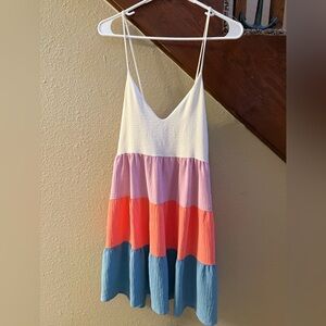 Sold!             Colorful Striped Women's Tank Dress